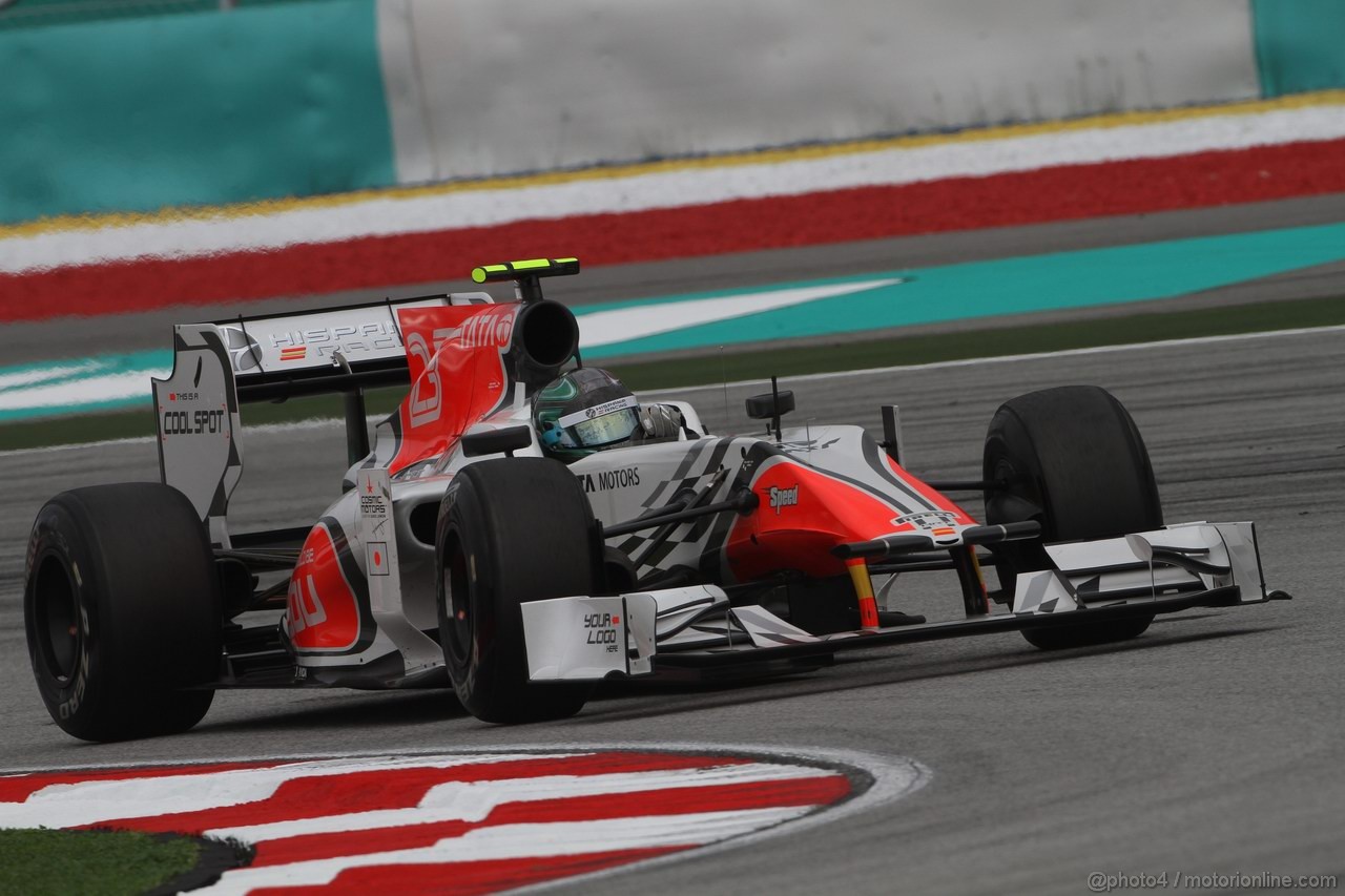 GP MALESIA, 08.04.2011- Prove Libere 1, Venerdi', Vitantonio Liuzzi (ITA), Hispania Racing F1 Team, HRT  