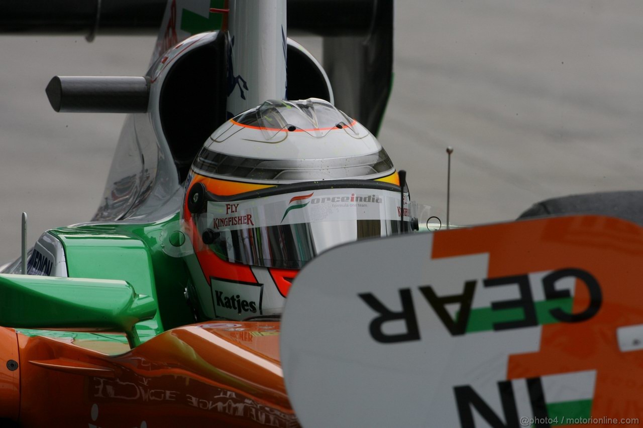 GP MALESIA, 08.04.2011- Prove Libere 1, Venerdi', Paul di Resta (GBR) Force India VJM04 