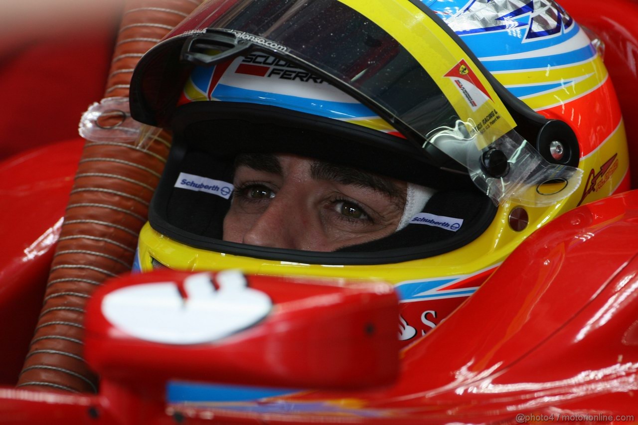 GP MALESIA, 08.04.2011- Prove Libere 1, Venerdi', Fernando Alonso (ESP), Ferrari, F-150 Italia