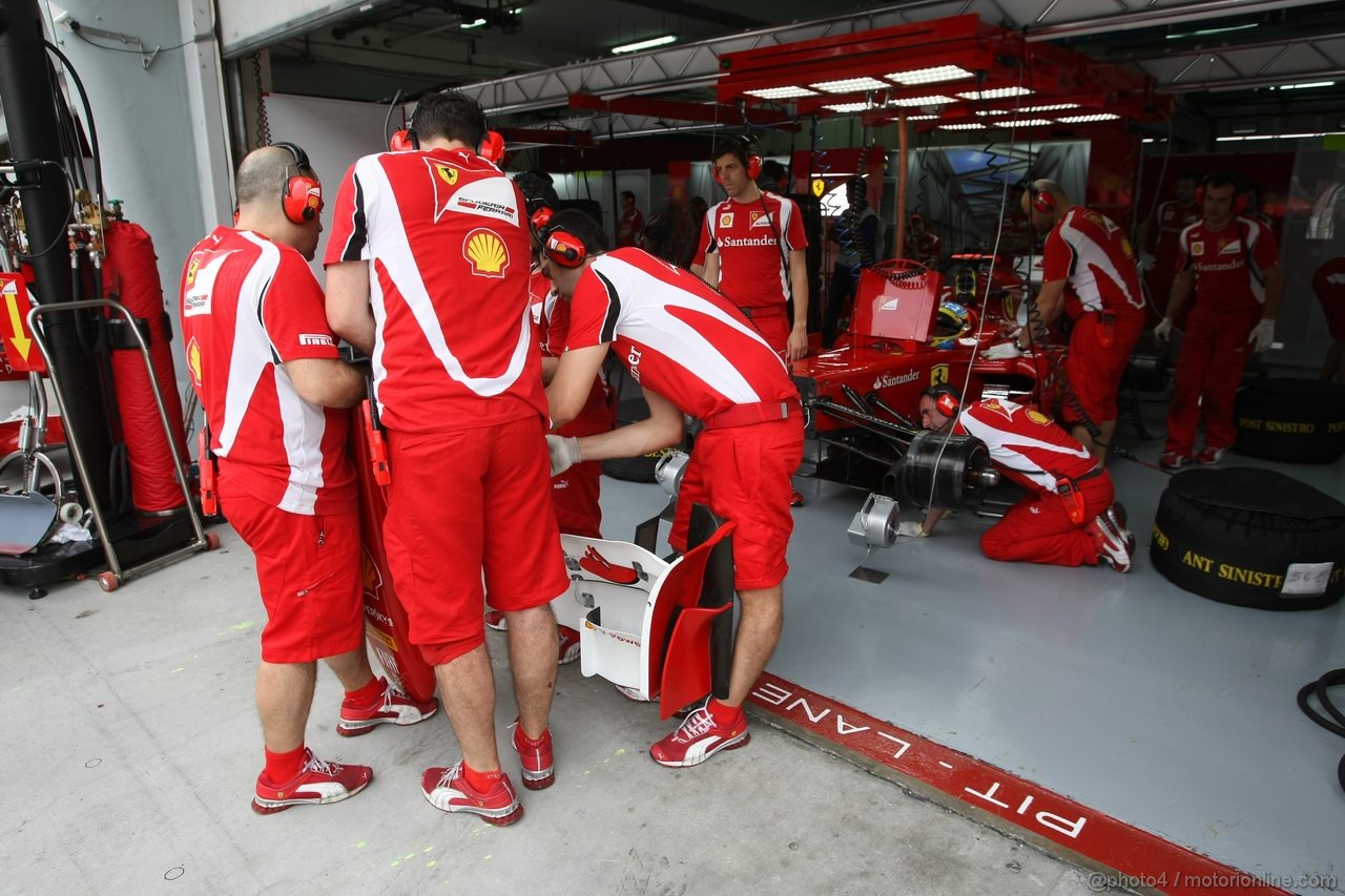GP MALESIA, 08.04.2011- Prove Libere 1, Venerdi', Fernando Alonso (ESP), Ferrari, F-150 Italia