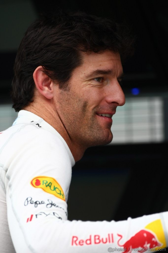 GP MALESIA, 08.04.2011- Prove Libere 1, Venerdi', Mark Webber (AUS), Red Bull Racing, RB7 