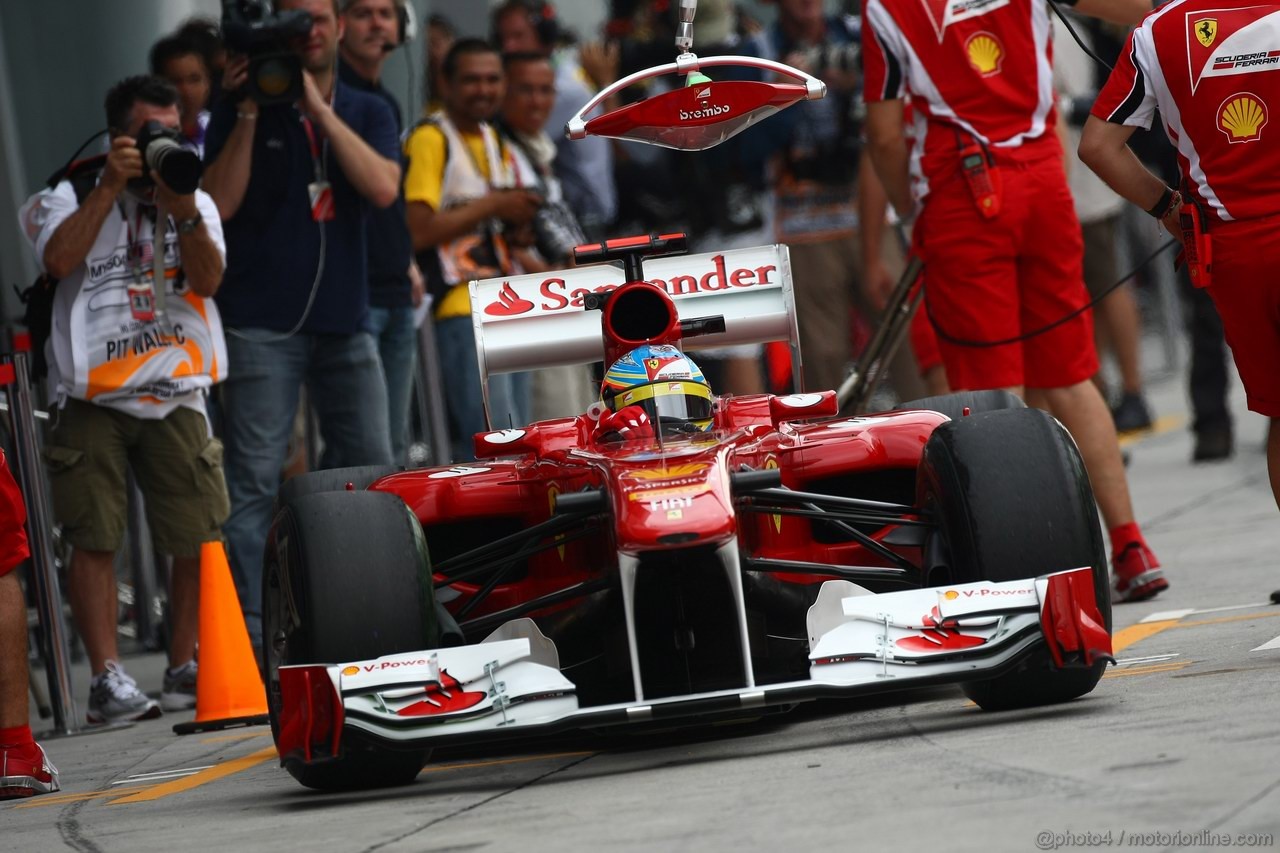 GP MALESIA, 08.04.2011- Prove Libere 1, Venerdi', Fernando Alonso (ESP), Ferrari, F-150 Italia