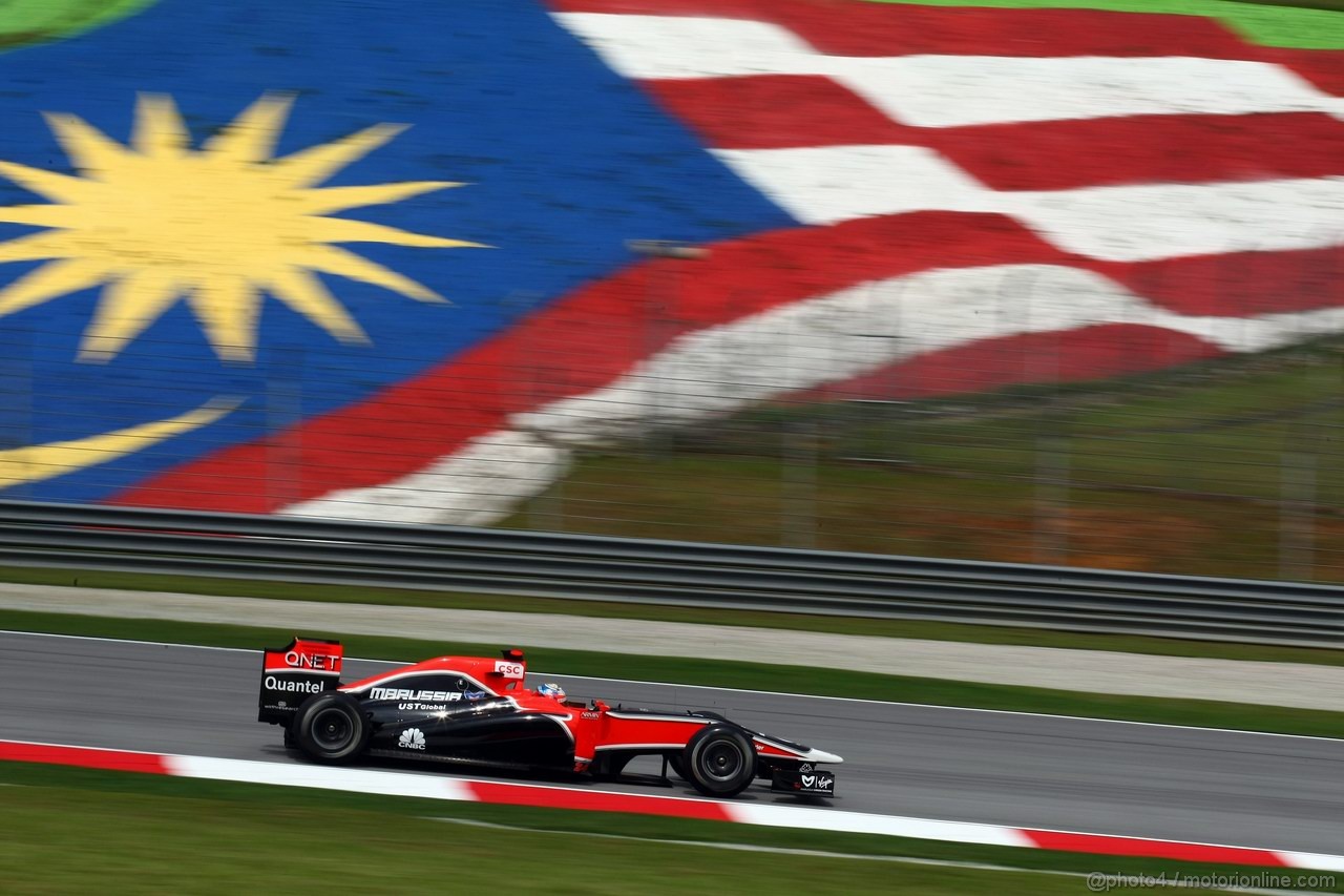 GP MALESIA, 08.04.2011- Prove Libere 1, Venerdi', Timo Glock (GER), Marussia Virgin Racing VR-02 