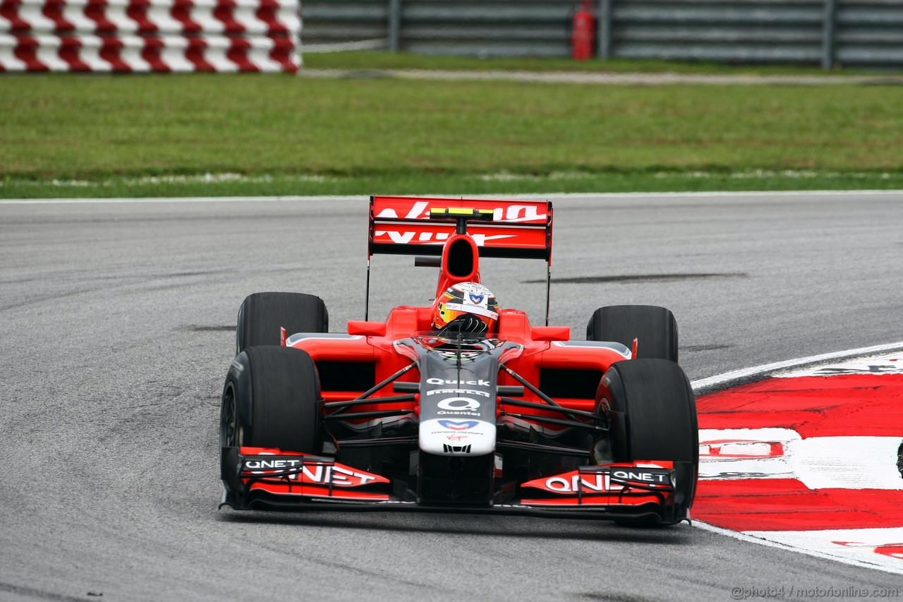 GP MALESIA, 08.04.2011- Prove Libere 1, Venerdi', Jerome D'Ambrosio (BEL), Marussia Virgin Racing VR-02