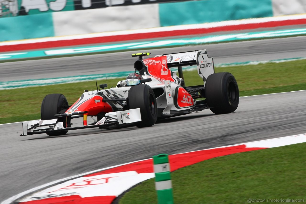 GP MALESIA, 08.04.2011- Prove Libere 1, Venerdi', Vitantonio Liuzzi (ITA), Hispania Racing F1 Team, HRT  