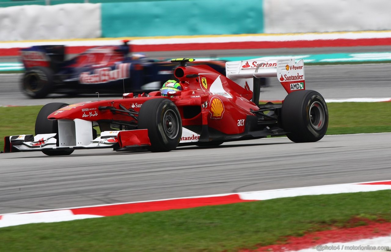 GP MALESIA, 08.04.2011- Prove Libere 1, Venerdi', Felipe Massa (BRA), Ferrari, F-150 Italia