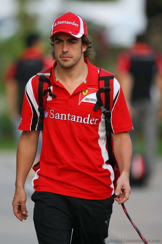 GP MALESIA, 08.04.2011- Venerdi', Fernando Alonso (ESP), Ferrari, F-150 Italia