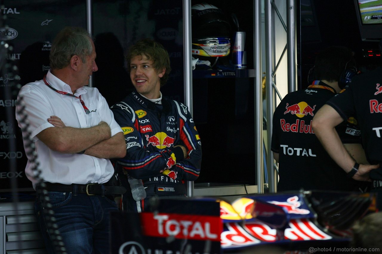 GP MALESIA, 08.04.2011- Prove Libere 1, Venerdi', Sebastian Vettel (GER), Red Bull Racing, RB7