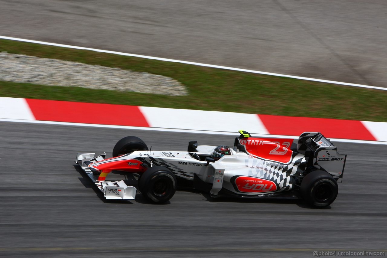 GP MALESIA, 08.04.2011- Prove Libere 2, Venerdi', Vitantonio Liuzzi (ITA), Hispania Racing F1 Team, HRT