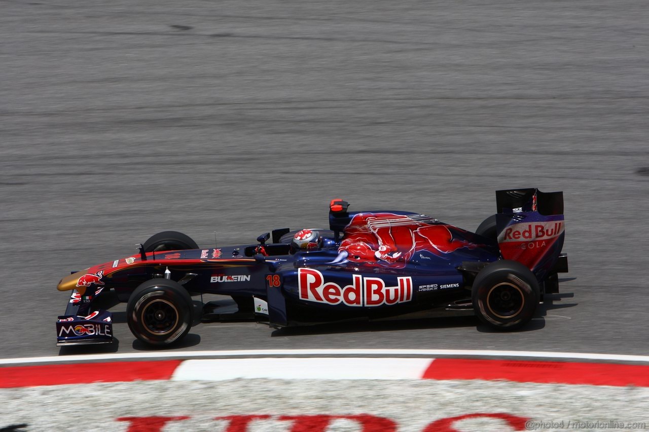 GP MALESIA, 08.04.2011- Prove Libere 2, Venerdi', Sébastien Buemi (SUI), Scuderia Toro Rosso, STR6