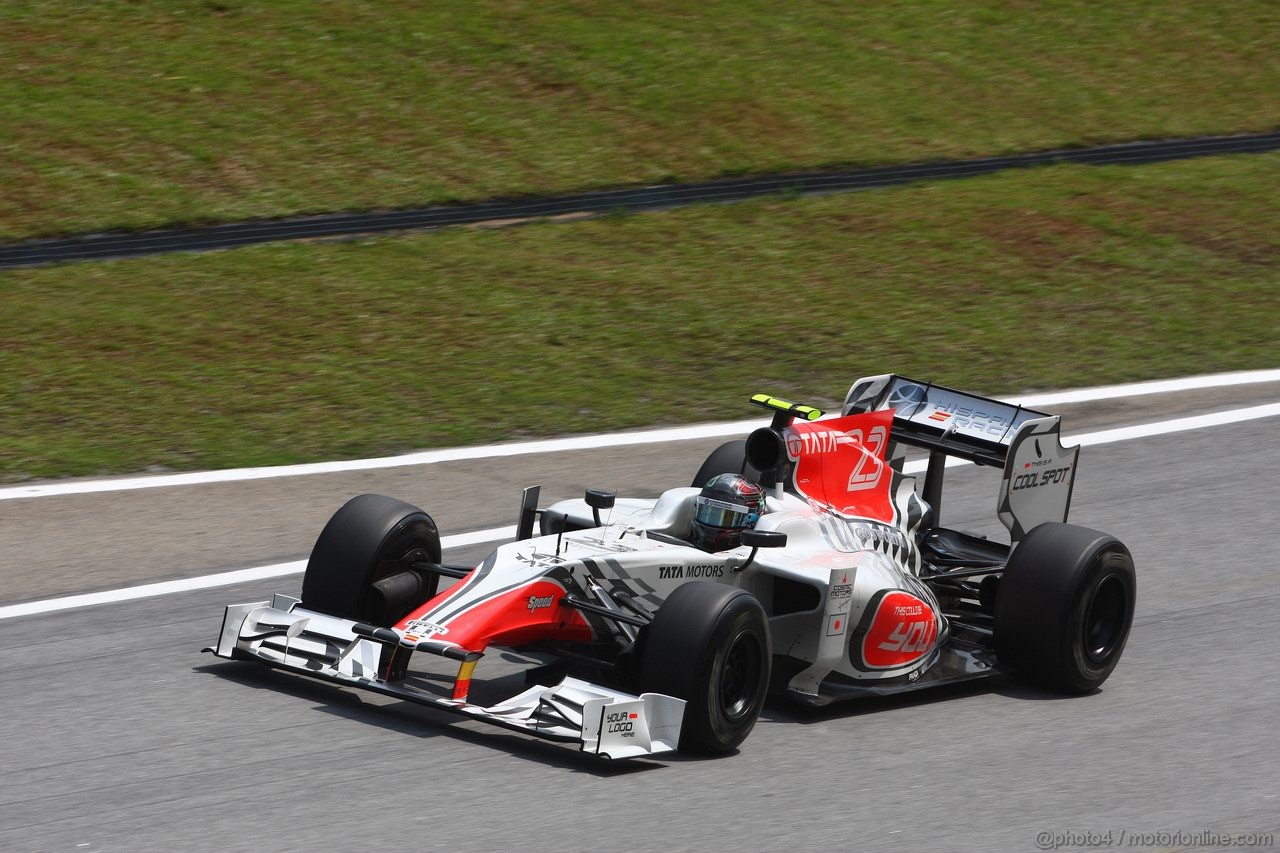 GP MALESIA, 08.04.2011- Prove Libere 2, Venerdi', Vitantonio Liuzzi (ITA), Hispania Racing F1 Team, HRT