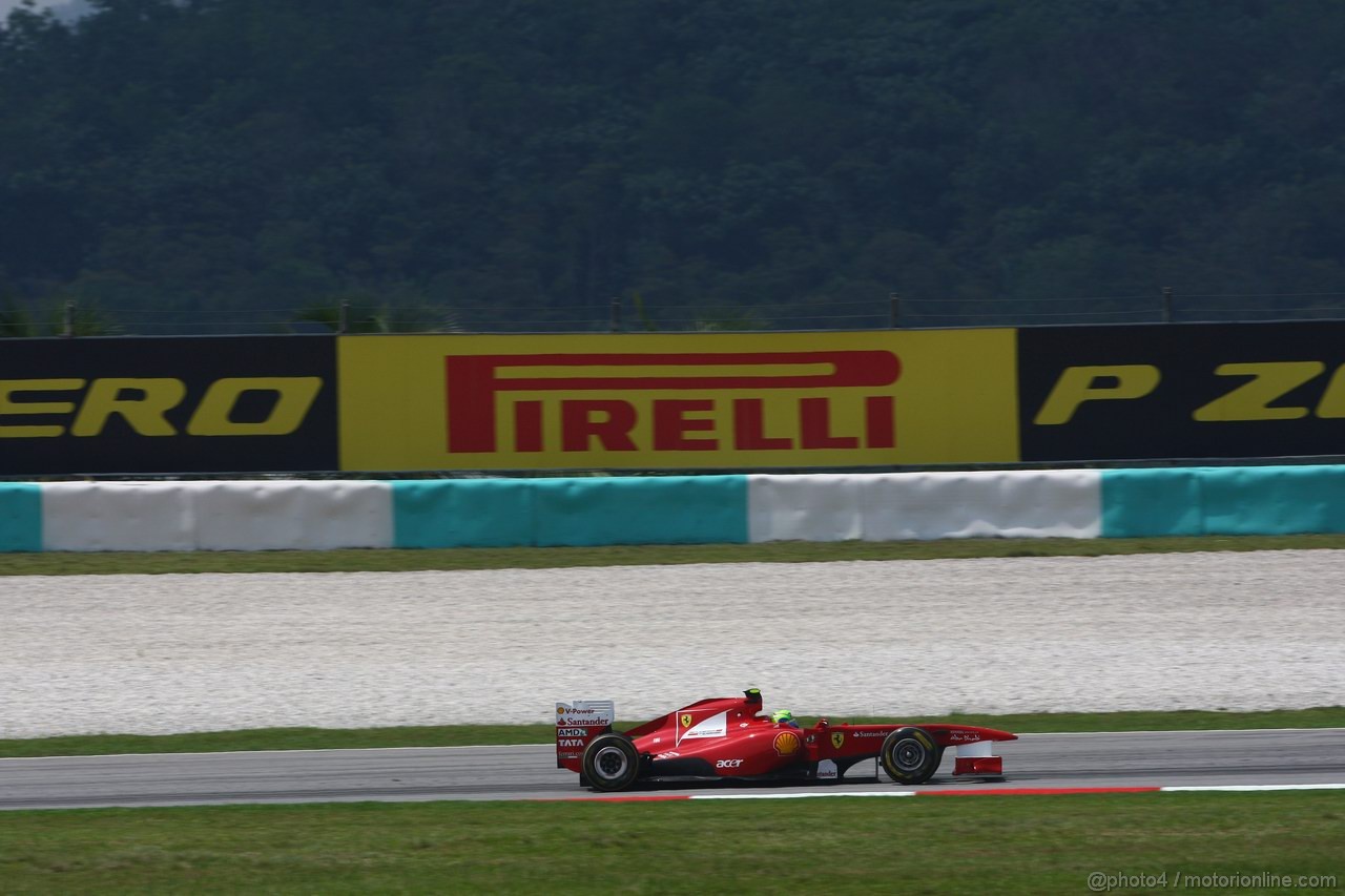 GP MALESIA, 08.04.2011- Prove Libere 2, Venerdi', Felipe Massa (BRA), Ferrari, F-150 Italia