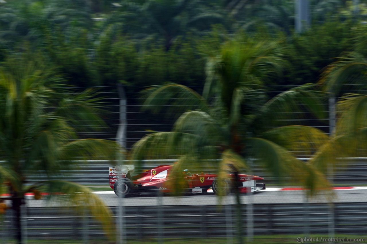 GP MALESIA, 08.04.2011- Prove Libere 2, Venerdi', Fernando Alonso (ESP), Ferrari, F-150 Italia 