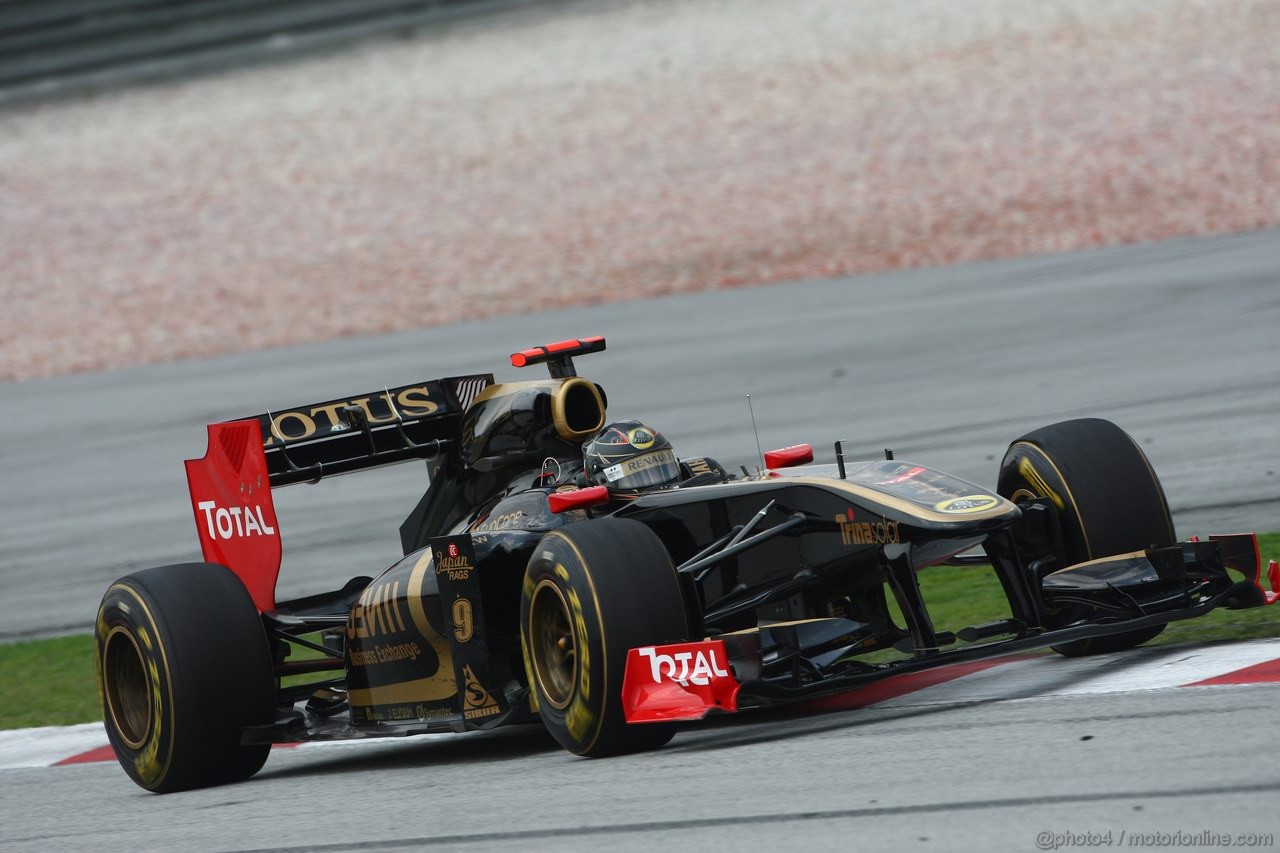 GP MALESIA, 08.04.2011- Prove Libere 2, Venerdi', Nick Heidfeld (GER) Lotus Renault GP R31  