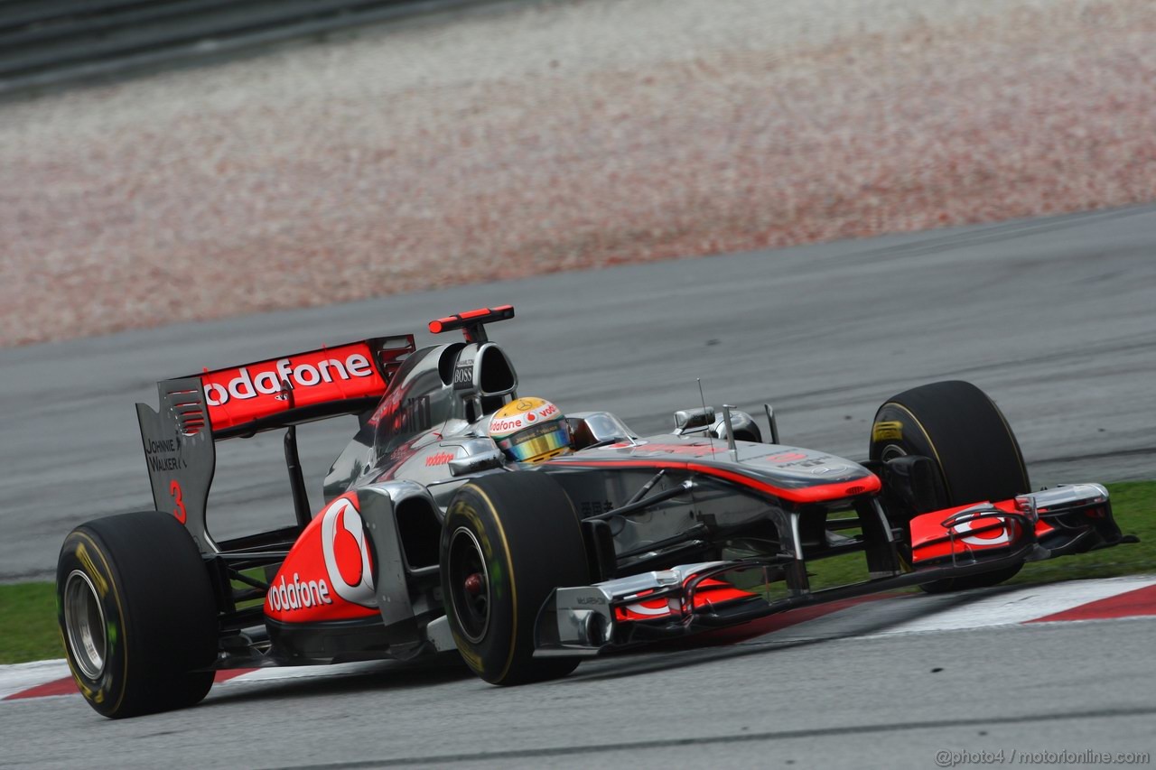 GP MALESIA, 08.04.2011- Prove Libere 2, Venerdi', Lewis Hamilton (GBR), McLaren Mercedes, MP4-26