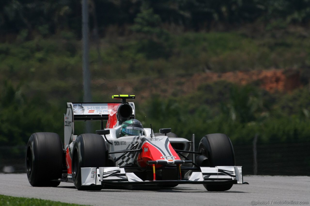 GP MALESIA, 08.04.2011- Prove Libere 2, Venerdi', Vitantonio Liuzzi (ITA), Hispania Racing F1 Team, HRT