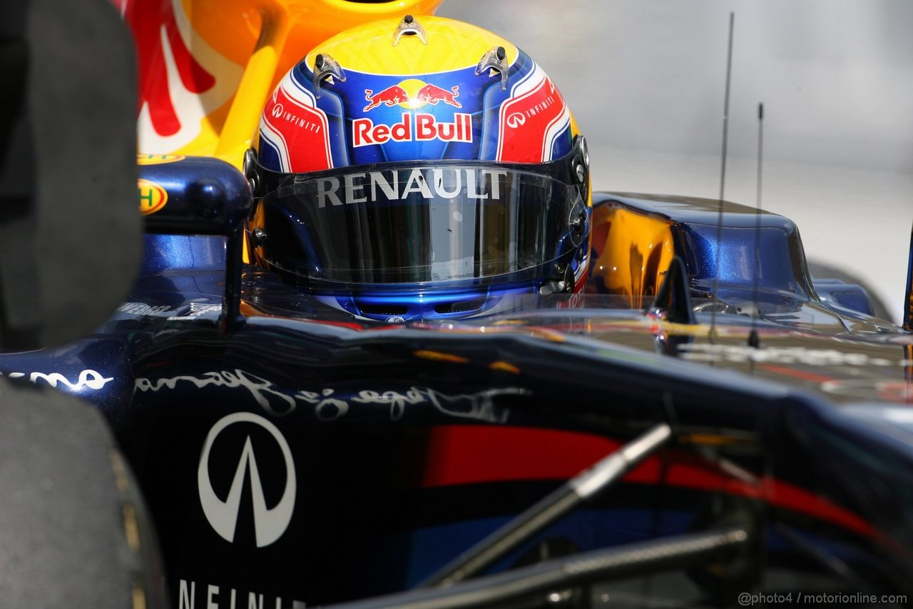 GP MALESIA, 08.04.2011- Prove Libere 2, Venerdi', Mark Webber (AUS), Red Bull Racing, RB7