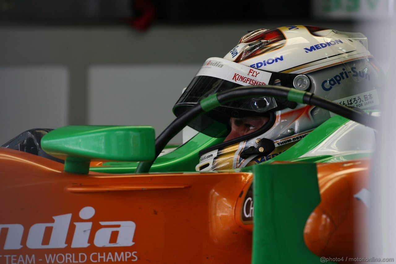 GP MALESIA, 08.04.2011- Prove Libere 2, Venerdi', Adrian Sutil (GER), Force India F1 Team, VJM04 