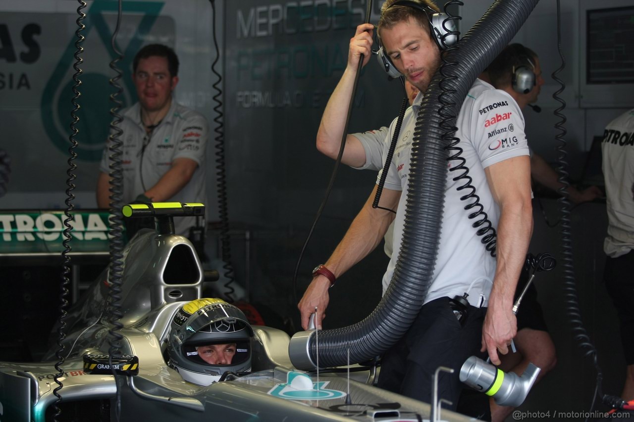 GP MALESIA, 08.04.2011- Prove Libere 2, Venerdi', Nico Rosberg (GER), Mercedes GP Petronas F1 Team, MGP W02 