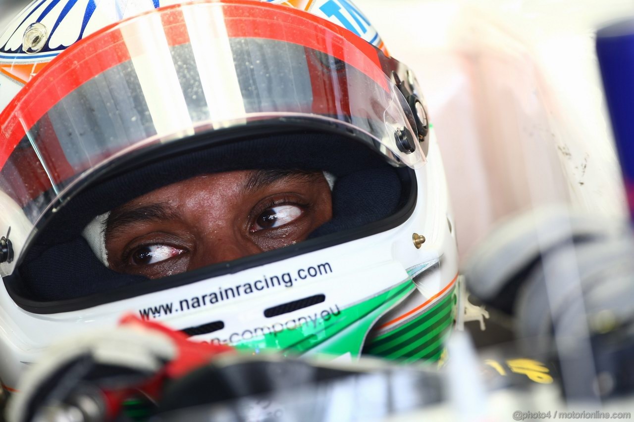 GP MALESIA, 08.04.2011- Prove Libere 2, Venerdi', Narain Karthikeyan (IND), Hispania Racing F1 Team, HRT