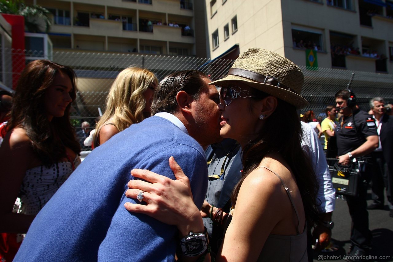 GP MONACO, 29.05.2011- Gara, James Stunt (GBR), boyfriend of Petra Ecclestone, daughter of Bernie Ecclestone (GBR)  e Michelle Yeoh, wife of Jean Todt (FRA) 
