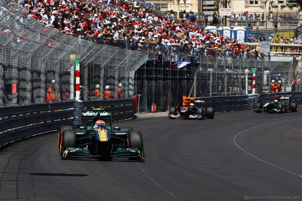 GP MONACO, 29.05.2011- Gara, Jarno Trulli (ITA), Team Lotus, TL11 
