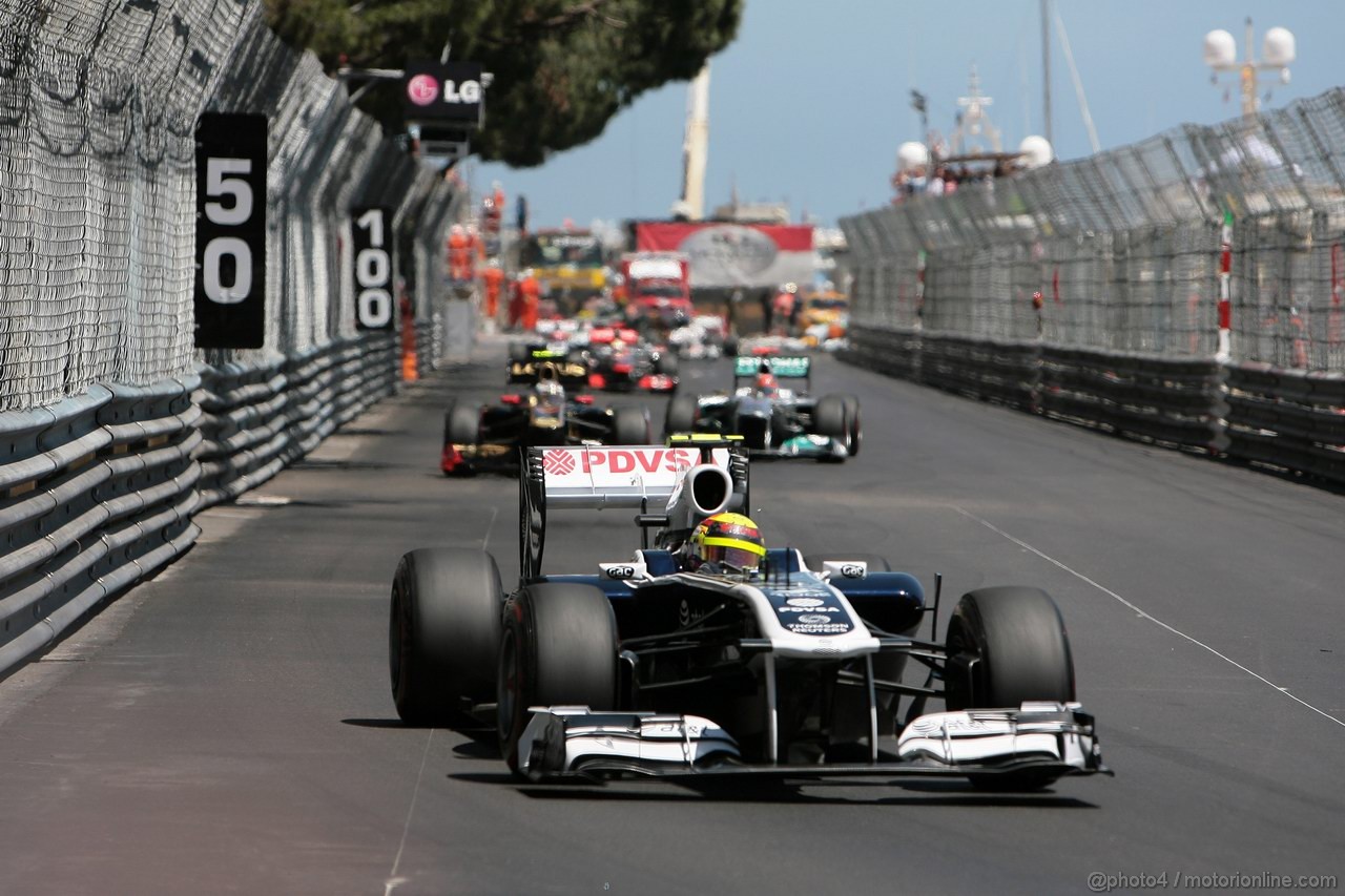 GP MONACO, 29.05.2011- Gara, Pastor Maldonado (VEN), Williams FW33 
