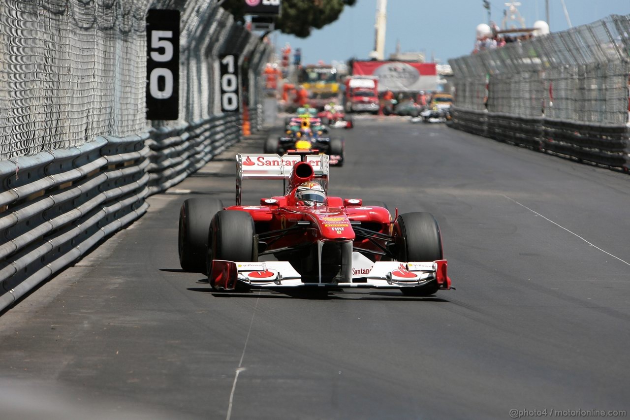 GP MONACO, 29.05.2011- Gara, Fernando Alonso (ESP), Ferrari, F-150 Italia 