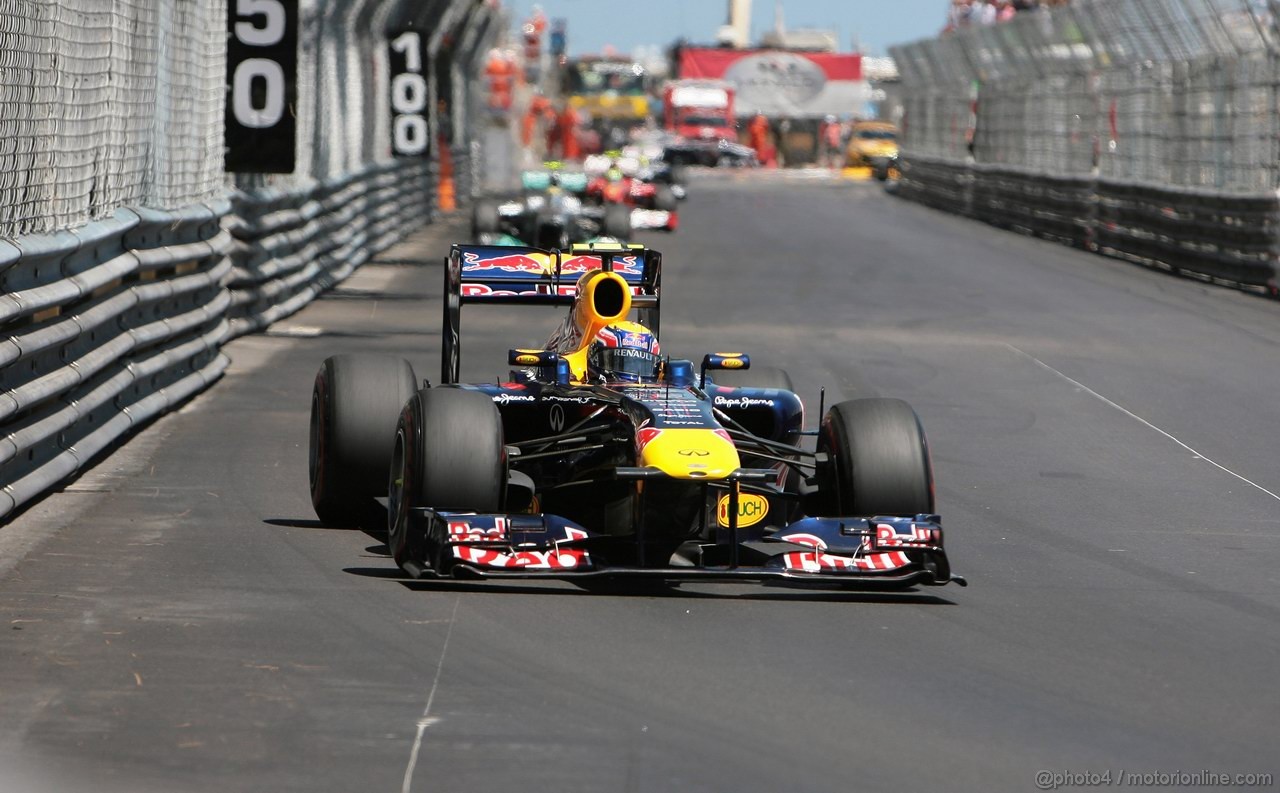 GP MONACO, 29.05.2011- Gara, Mark Webber (AUS), Red Bull Racing, RB7 