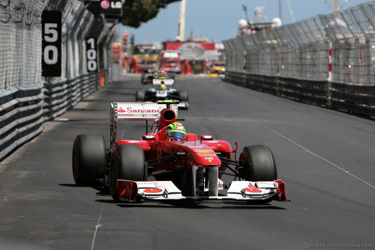 GP MONACO, 29.05.2011- Gara, Felipe Massa (BRA), Ferrari, F-150 Italia 