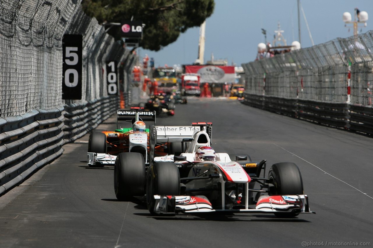 GP MONACO, 29.05.2011- Gara, Kamui Kobayashi (JAP), Sauber F1 Team C30 