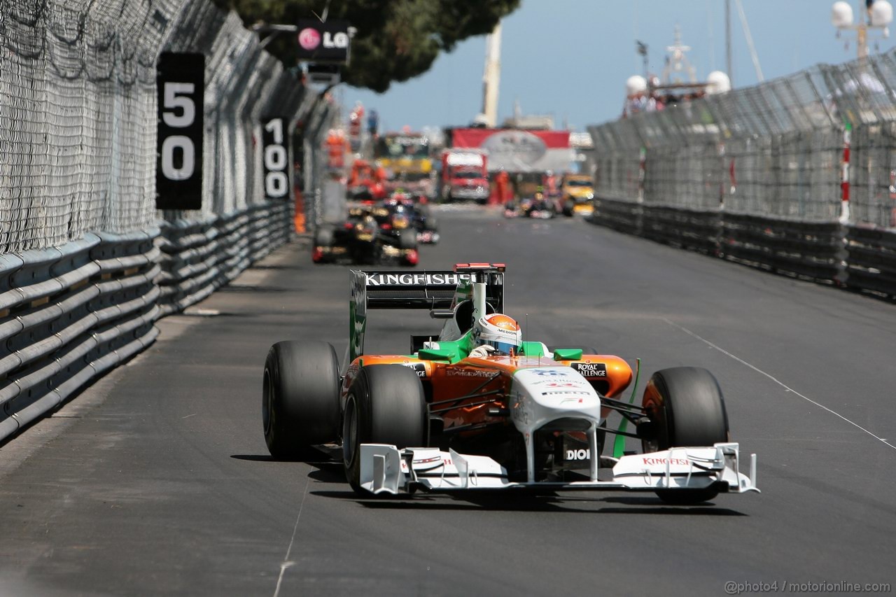 GP MONACO, 29.05.2011- Gara, Adrian Sutil (GER), Force India F1 Team, VJM04 