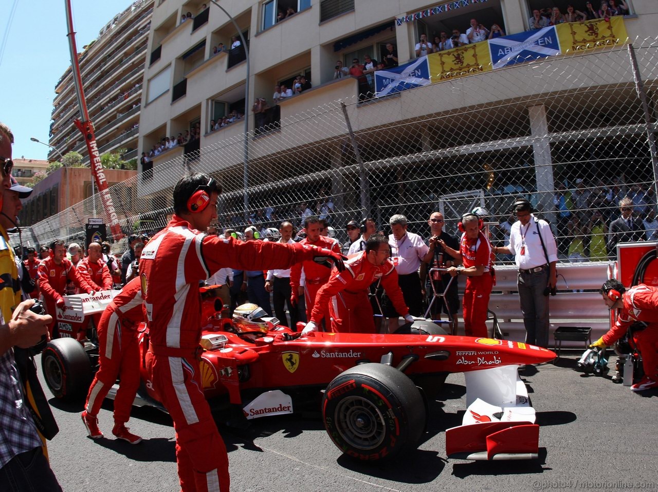 GP MONACO, 29.05.2011- Gara, Fernando Alonso (ESP), Ferrari, F-150 Italia 