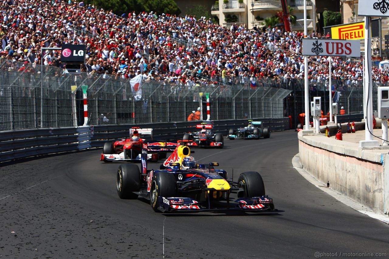 GP MONACO, 29.05.2011- Gara, Sebastian Vettel (GER), Red Bull Racing, RB7 