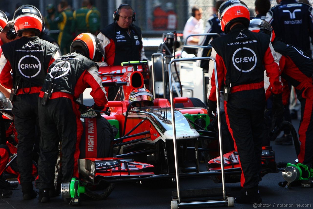 GP MONACO, 29.05.2011- Gara, Jerome D'Ambrosio (BEL), Marussia Virgin Racing VR-02  