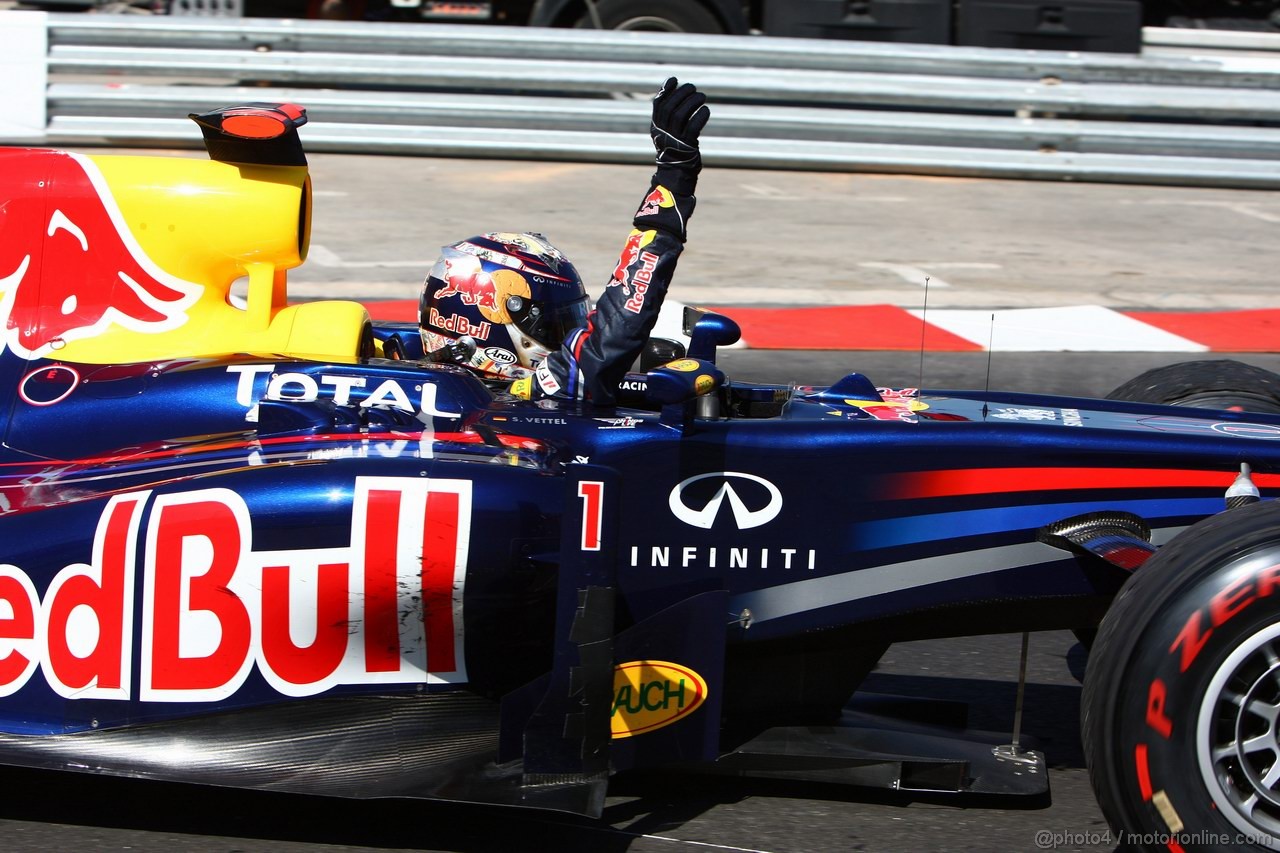 GP MONACO, 29.05.2011- Gara, Sebastian Vettel (GER), Red Bull Racing, RB7 vincitore 