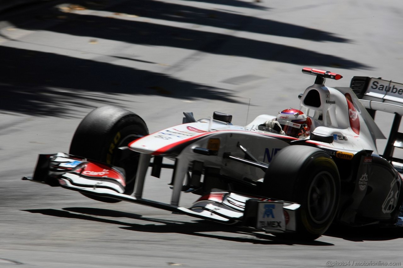 GP MONACO, 29.05.2011- Gara, Kamui Kobayashi (JAP), Sauber F1 Team C30 
