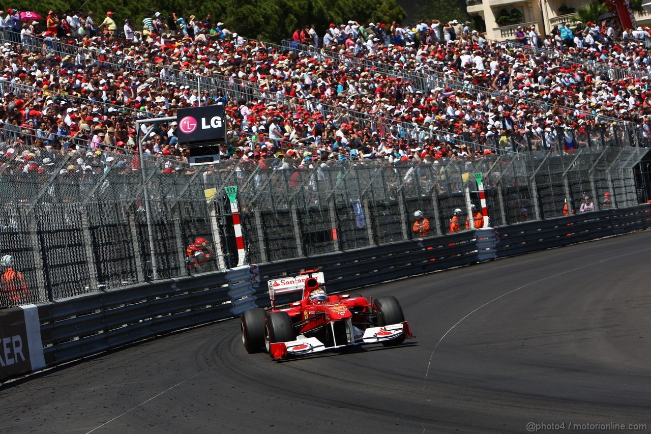 GP MONACO, 29.05.2011- Gara, Fernando Alonso (ESP), Ferrari, F-150 Italia 