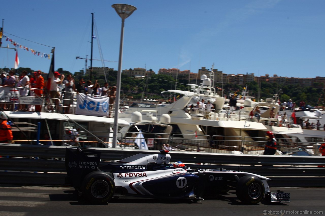 GP MONACO, 29.05.2011- Gara, Rubens Barrichello (BRA), Williams FW33 