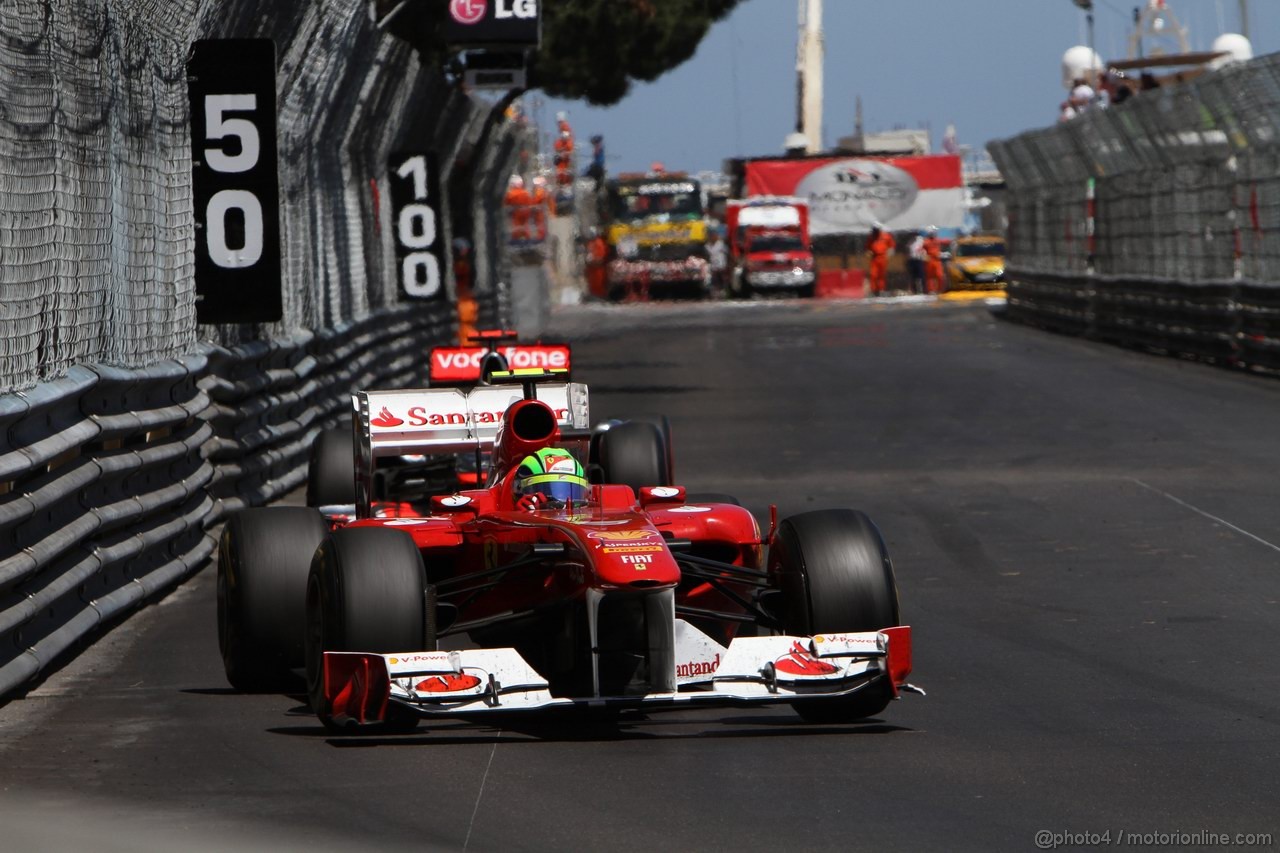 GP MONACO, 29.05.2011- Gara, Felipe Massa (BRA), Ferrari, F-150 Italia 