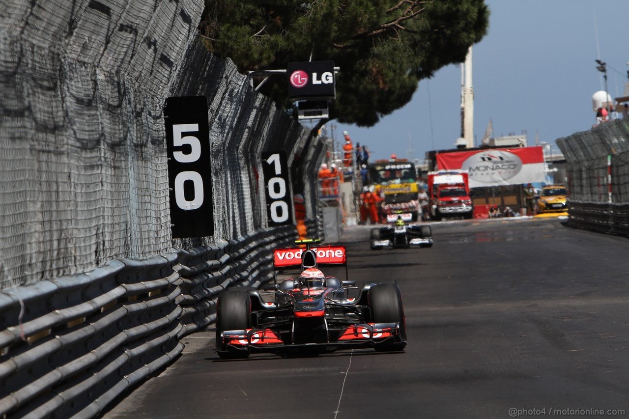 GP MONACO, 29.05.2011- Gara, Jenson Button (GBR), McLaren  Mercedes, MP4-26 