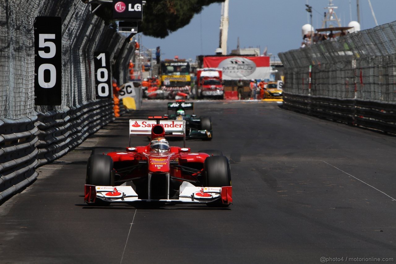 GP MONACO, 29.05.2011- Gara, Fernando Alonso (ESP), Ferrari, F-150 Italia 