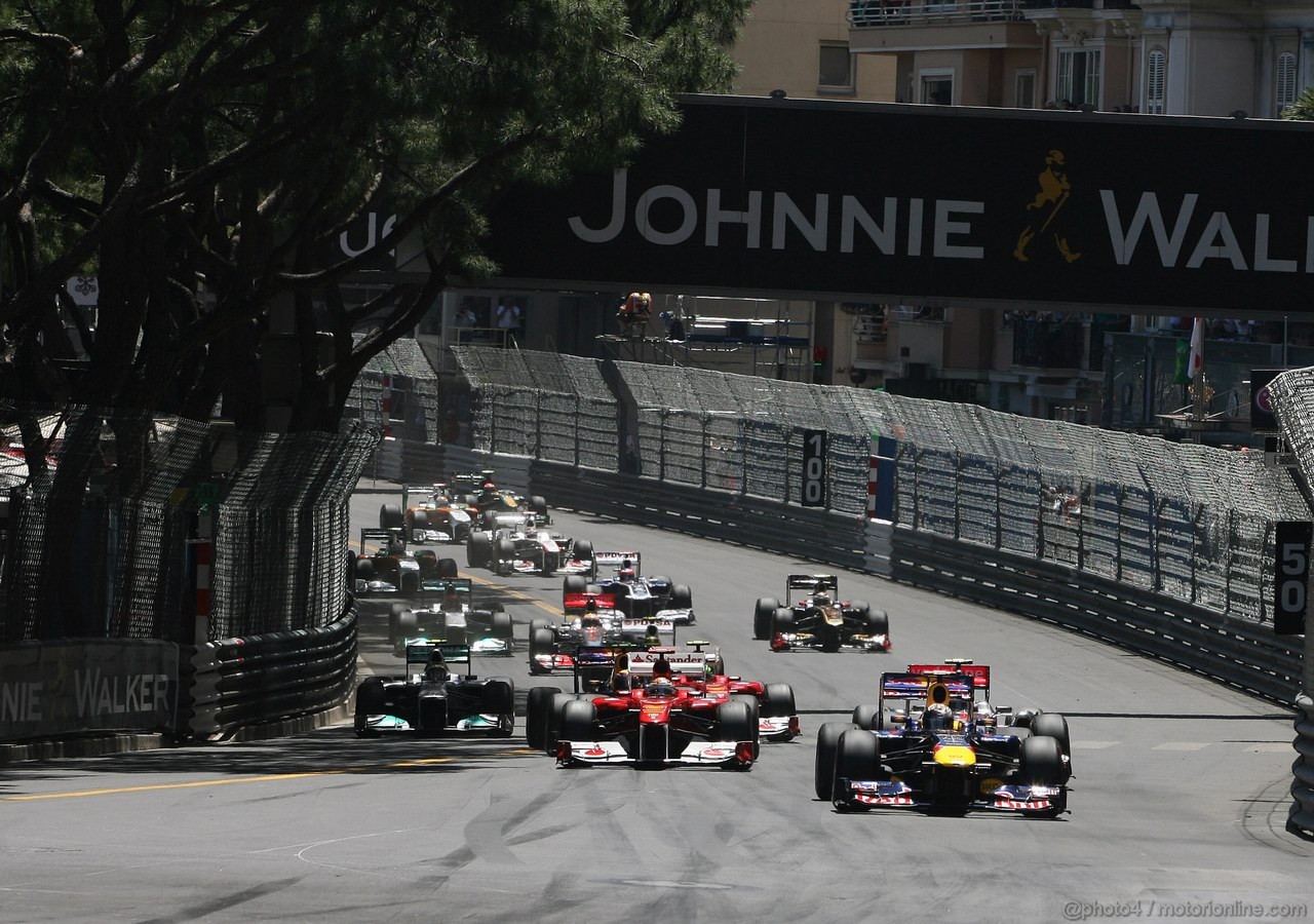 GP MONACO, 29.05.2011- Gara, Start 