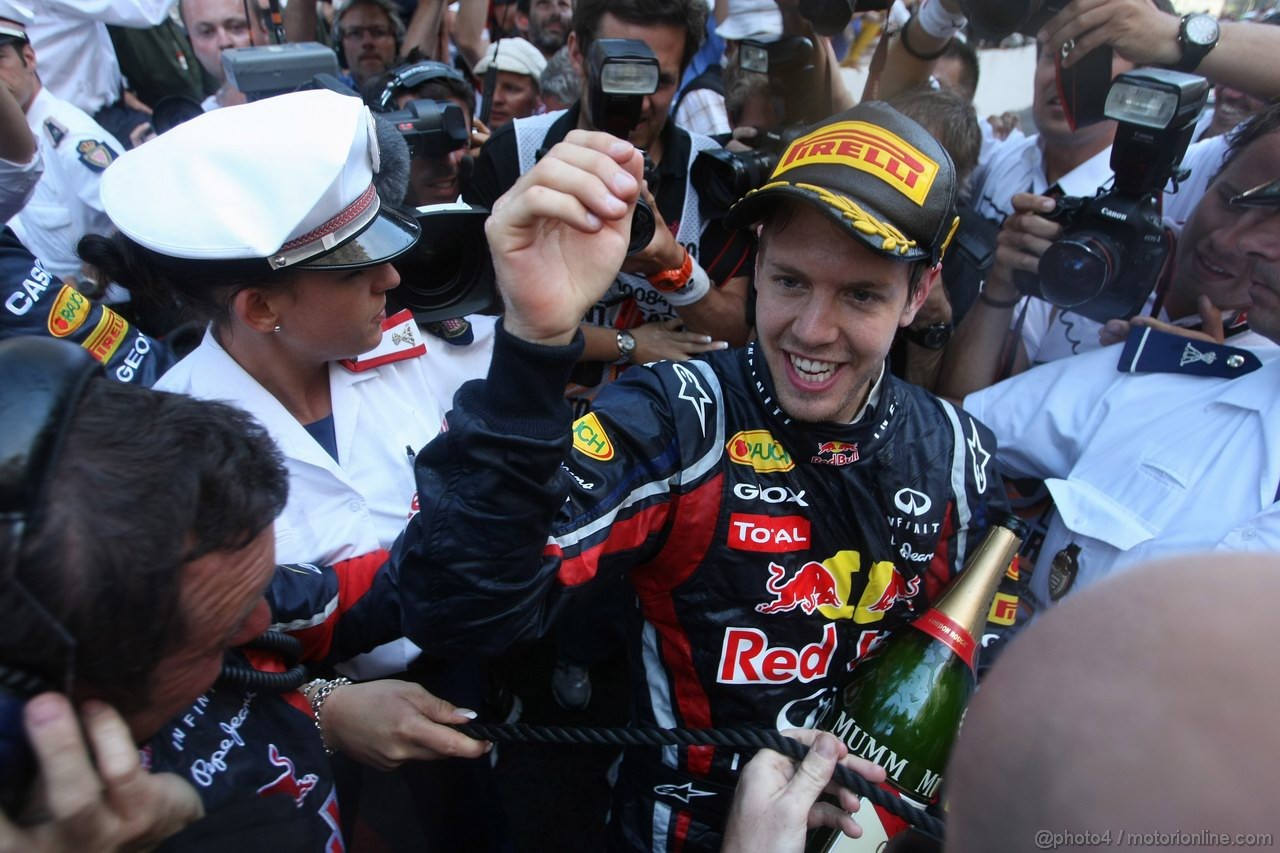 GP MONACO, 29.05.2011- Gara, Sebastian Vettel (GER), Red Bull Racing, RB7 vincitore 