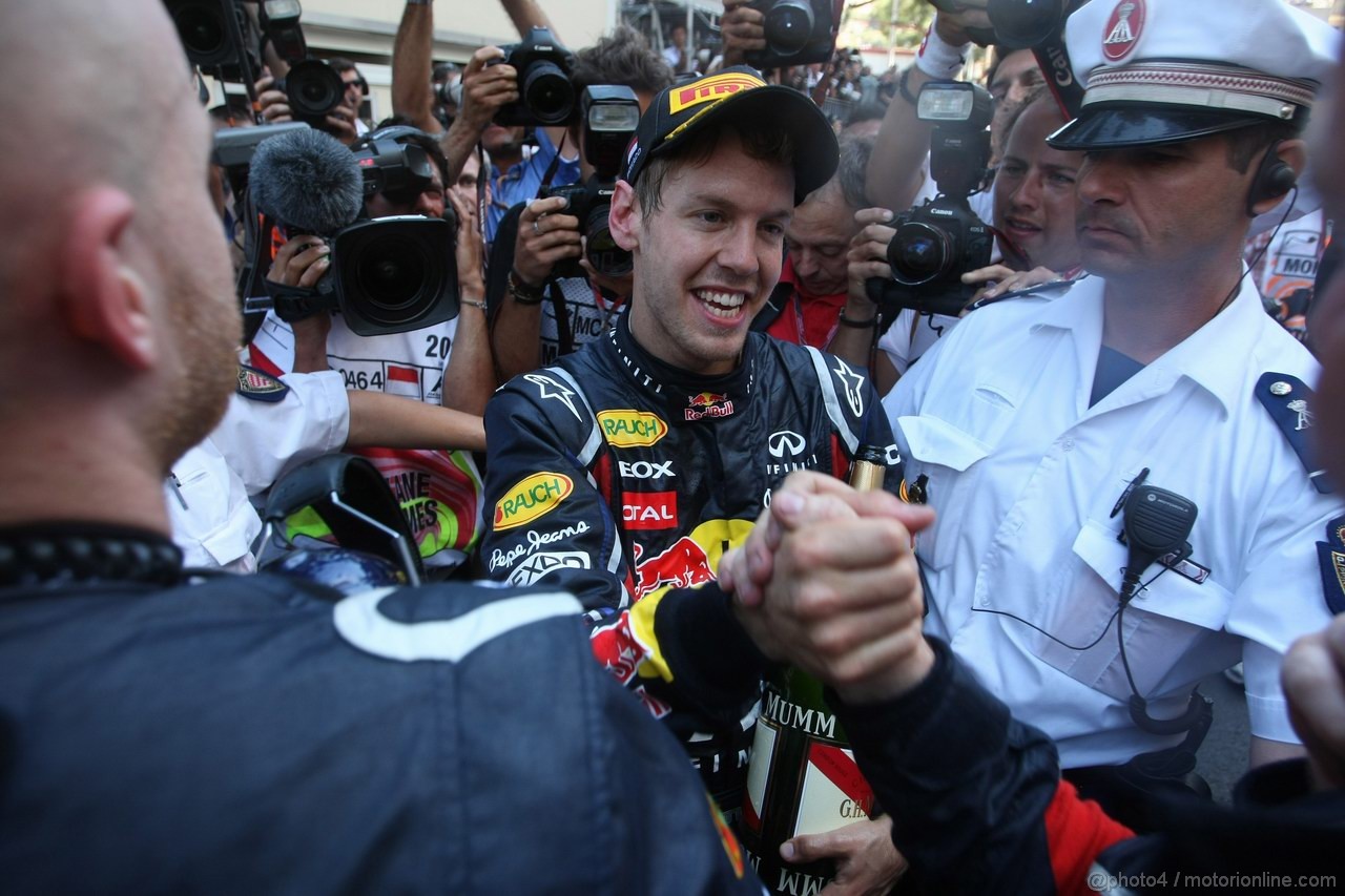 GP MONACO, 29.05.2011- Gara, Sebastian Vettel (GER), Red Bull Racing, RB7 vincitore 