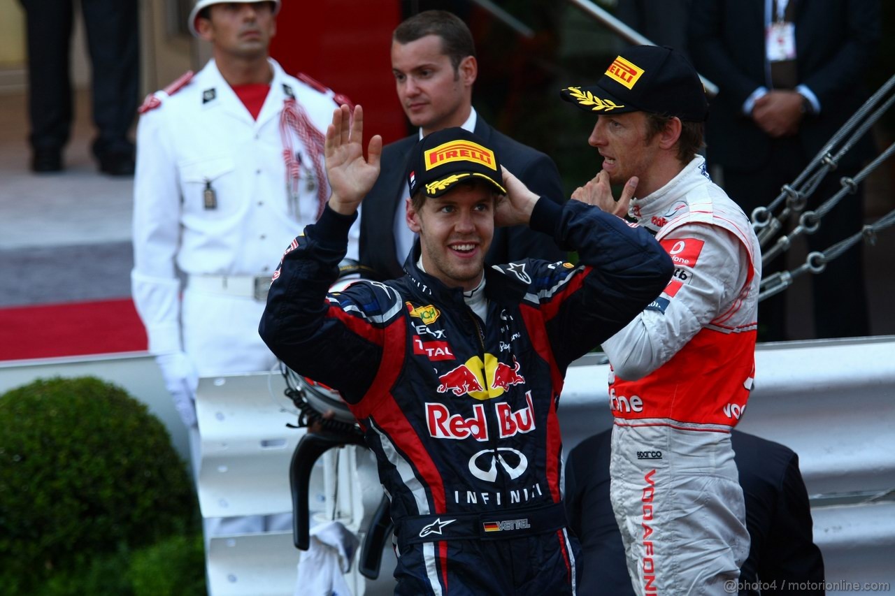 GP MONACO, 29.05.2011- Gara, Sebastian Vettel (GER), Red Bull Racing, RB7 vincitore 