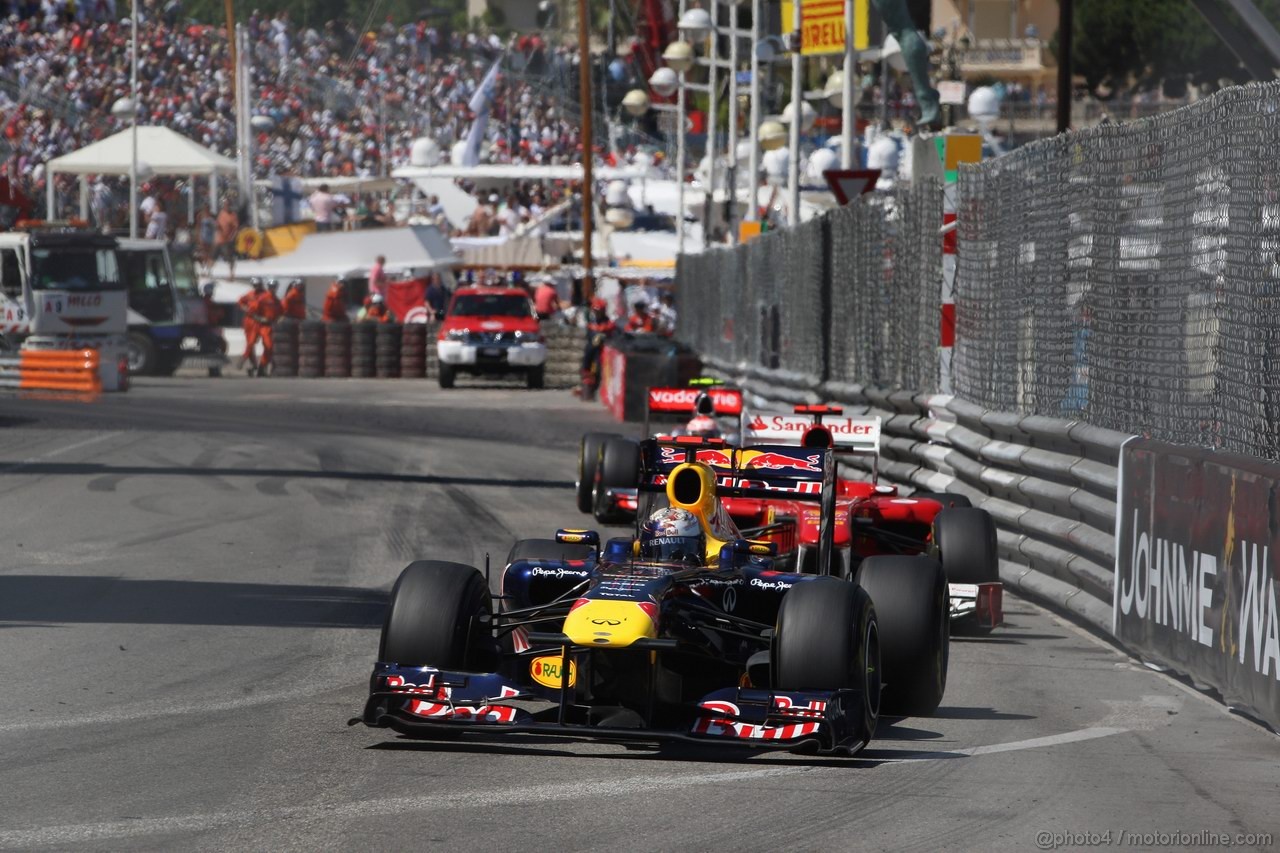 GP MONACO, 29.05.2011- Gara, Sebastian Vettel (GER), Red Bull Racing, RB7 vincitore 