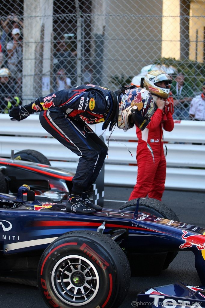 GP MONACO, 29.05.2011- Gara, Sebastian Vettel (GER), Red Bull Racing, RB7 vincitore 