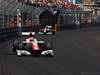 GP MONACO, 29.05.2011- Gara, Narain Karthikeyan (IND), Hispania Racing F1 Team, HRT davanti a Vitantonio Liuzzi (ITA), Hispania Racing F1 Team, HRT  