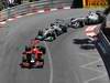 GP MONACO, 29.05.2011- Gara, Timo Glock (GER), Marussia Virgin Racing VR-02 davanti a Nico Rosberg (GER), Mercedes GP Petronas F1 Team, MGP W02 e Michael Schumacher (GER), Mercedes GP Petronas F1 Team, MGP W02 